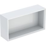 Caja de pared Geberit rectangular: 45x23.3x13.2cm, Blanco, Cubierto brillante intenso